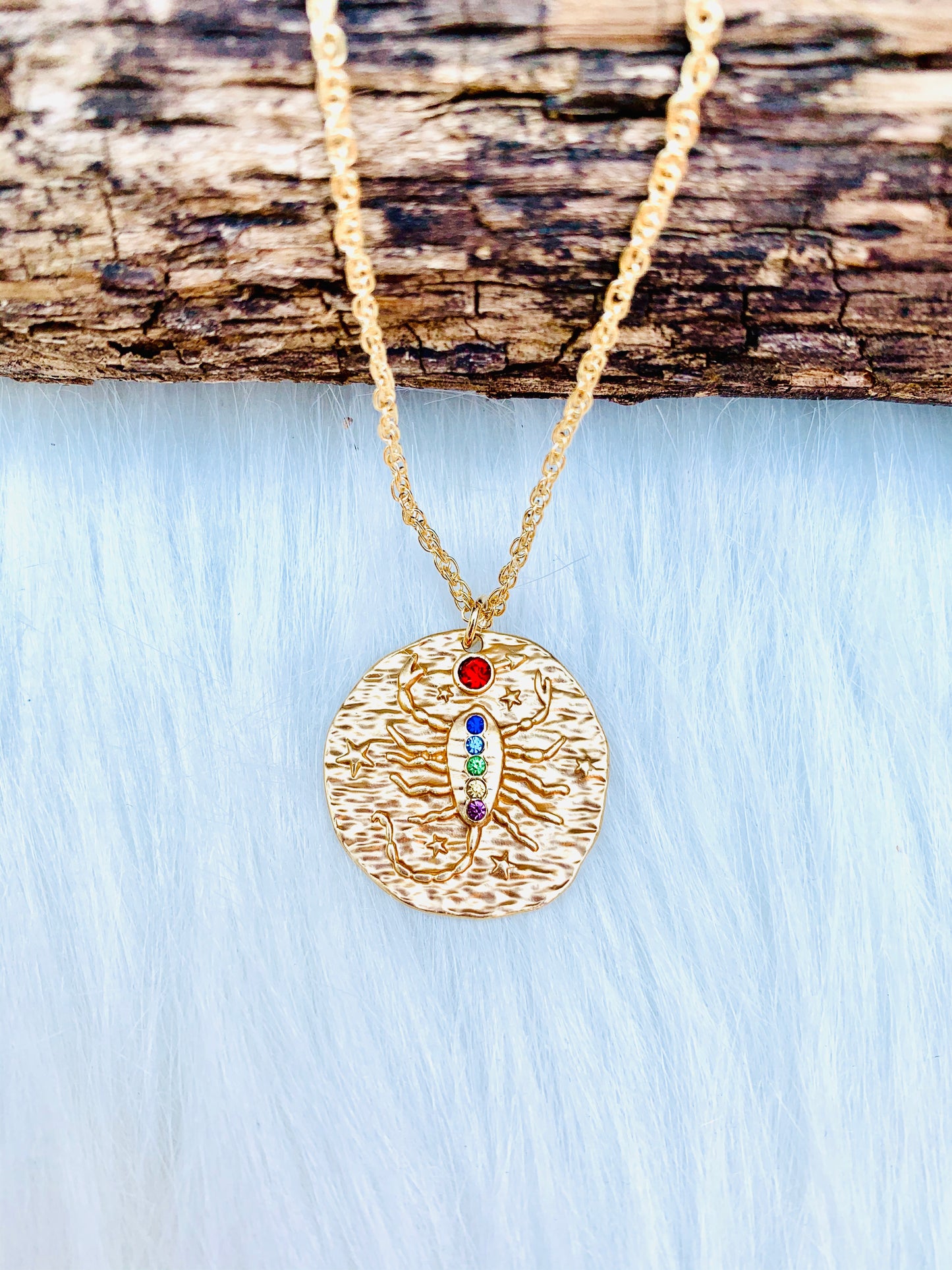 Gold zodiac necklace/zodiac jewelry/#ZCN12