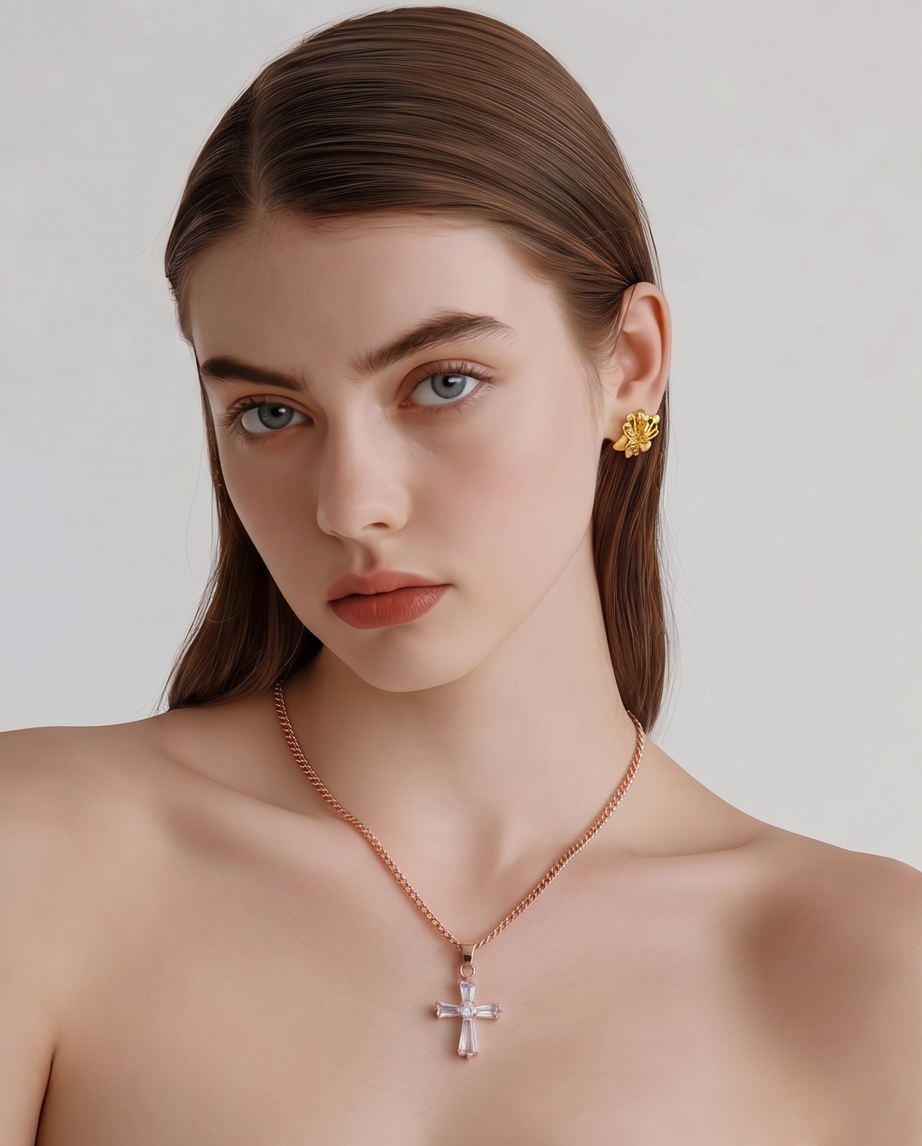 Cross necklace,bracelets,accessories ,jewelry/gold plated/ #0015RC-15