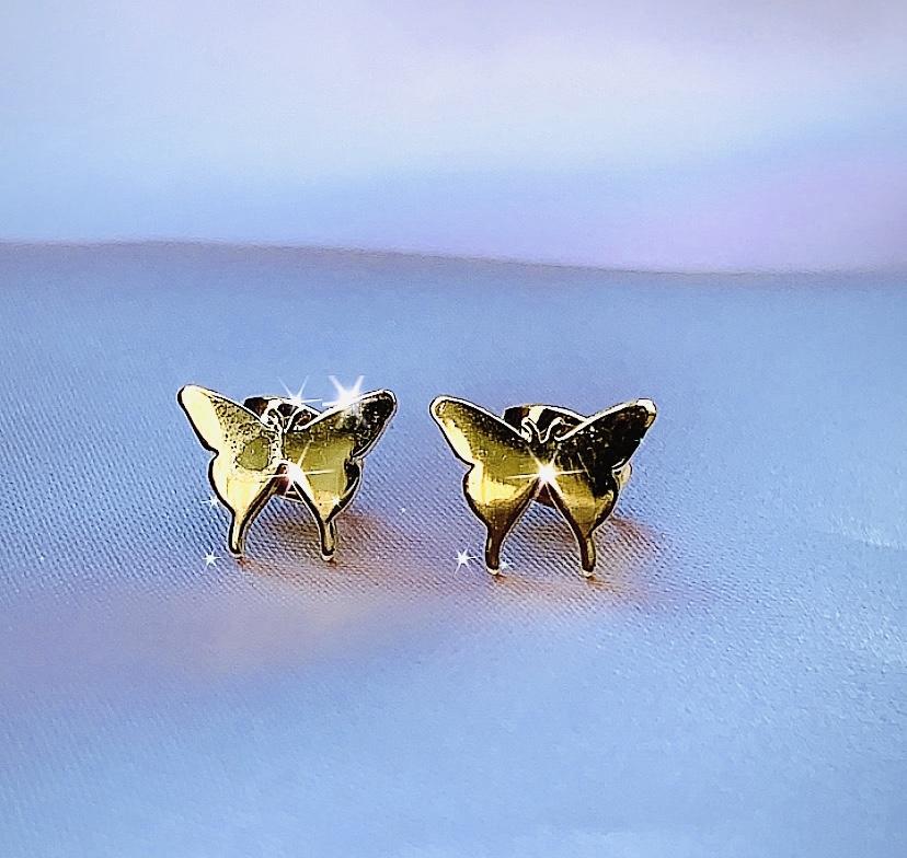 Gold plated stud earrings/fashion/earrings/women/#04GPSE