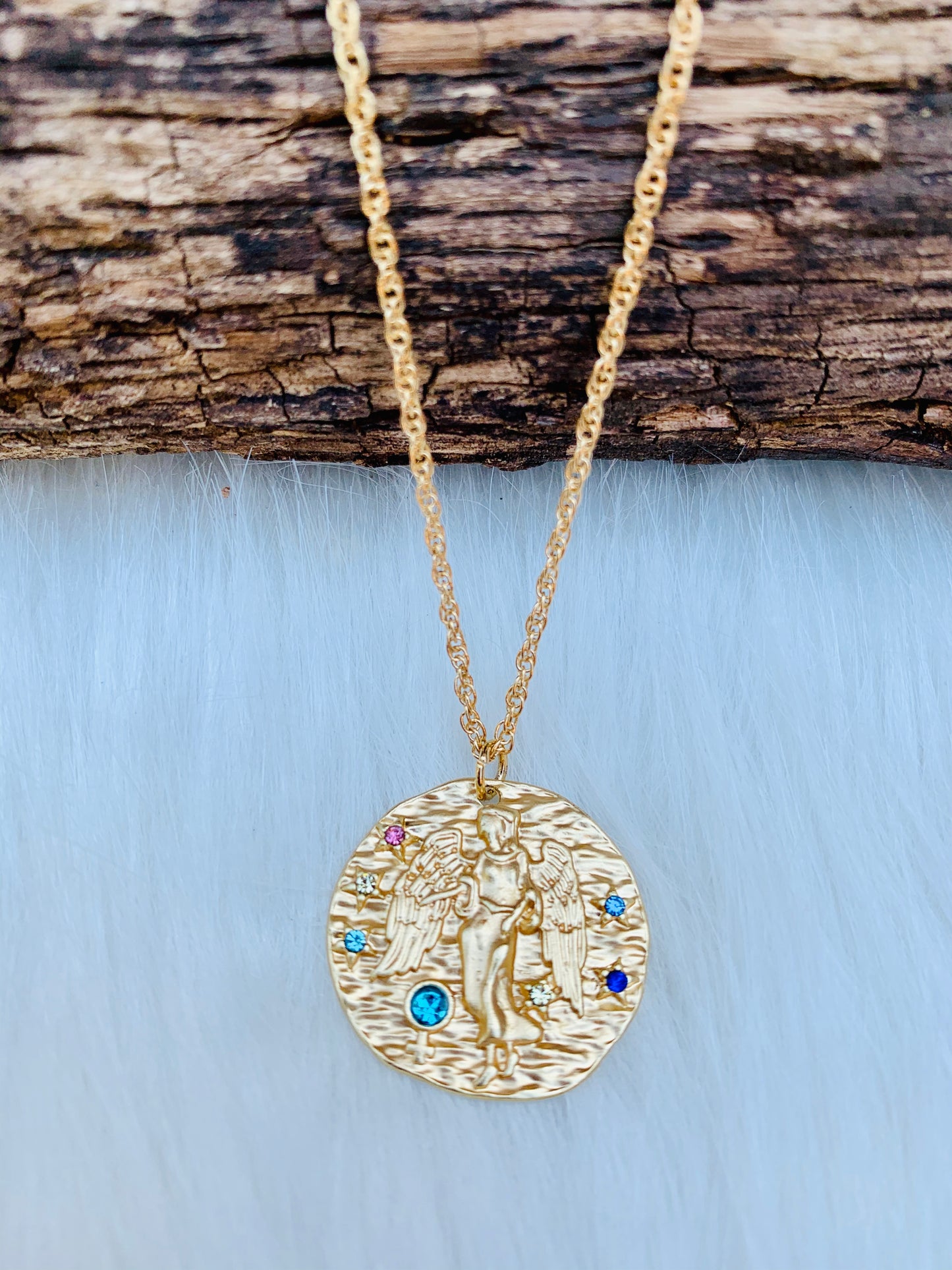 Gold zodiac necklace/zodiac pendant jewelry/#ZCN11